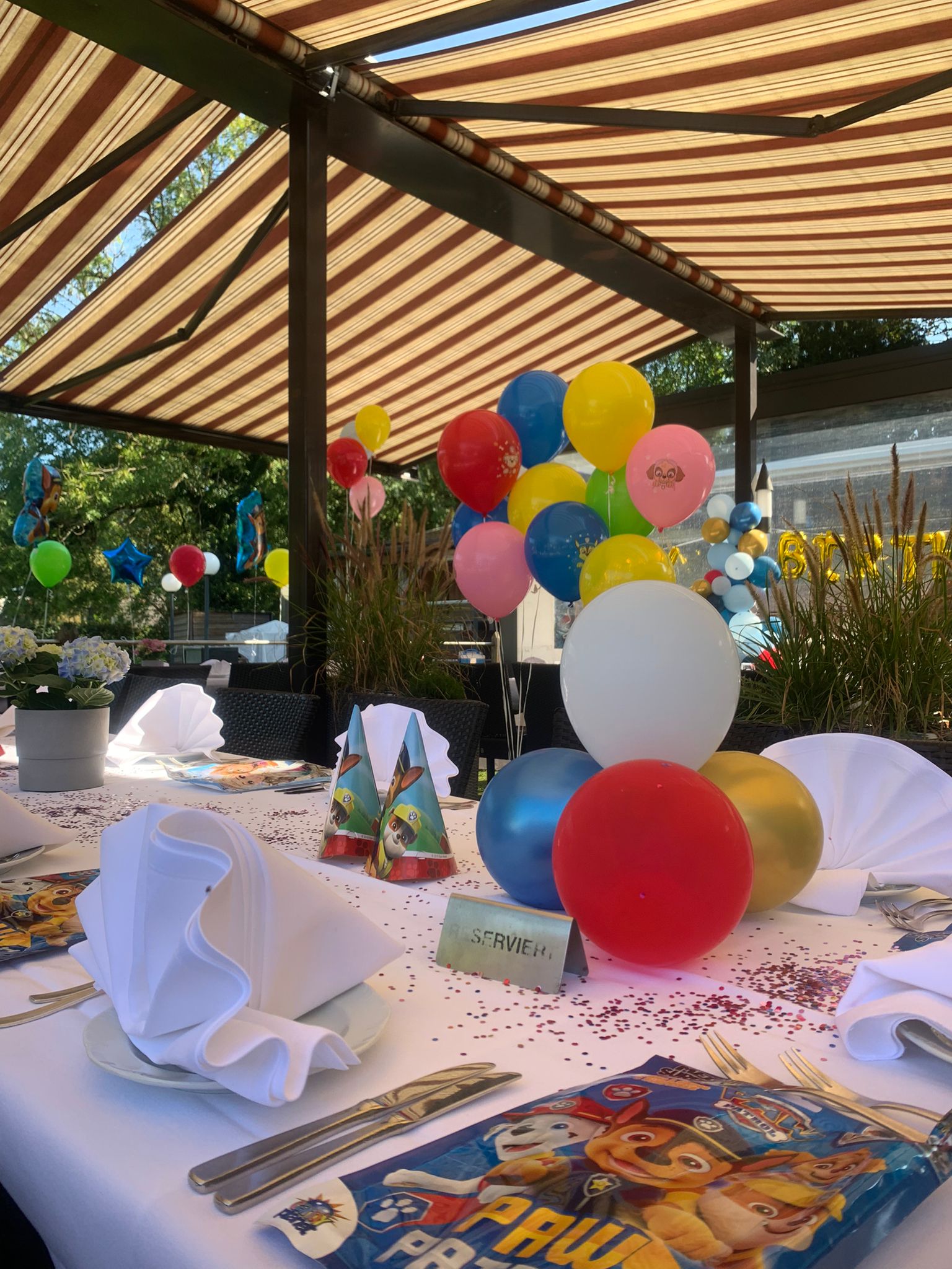 Красочная арка из воздушных шаров на день рождения в Дортмунде